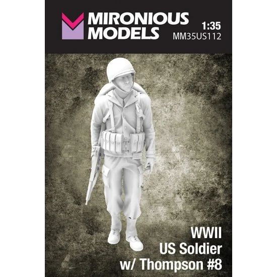 Mironious MM35US112 1/35 WWII US Soldier with Thompson #8 - Model Figures