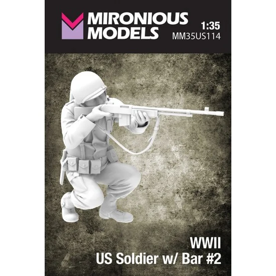 Mironious MM35US114 1/35 WWII US Soldier with Bar #2 - Model Figures