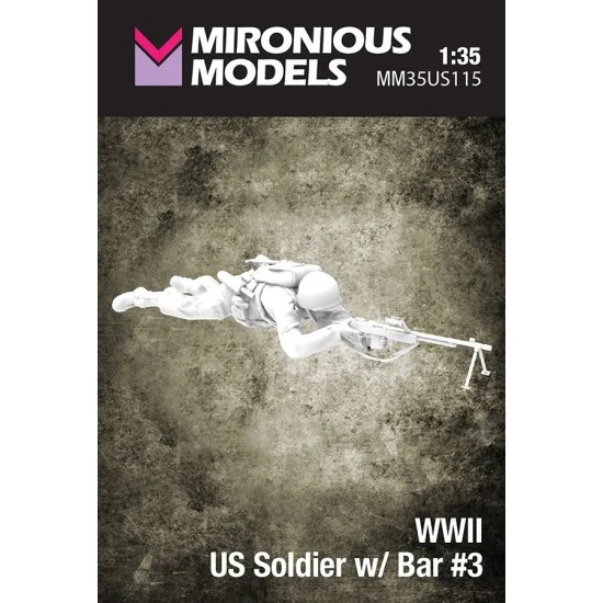Mironious MM35US115 1/35 WWII US Soldier with Bar #3 - Model Figures