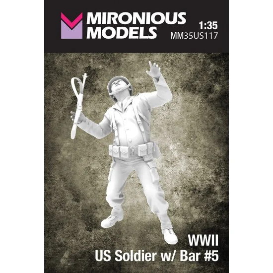 Mironious MM35US117 1/35 WWII US Soldier with Bar #5 - Model Figures