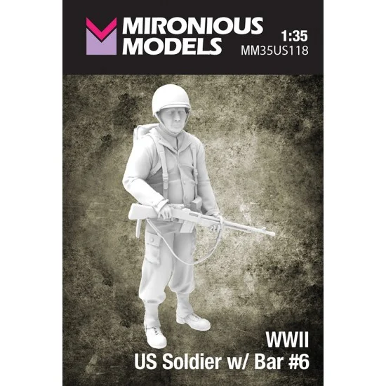 Mironious MM35US118 1/35 WWII US Soldier with Bar #6 - Model Figures