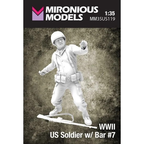 Mironious MM35US119 1/35 WWII US Soldier with Bar #7 - Model Figures