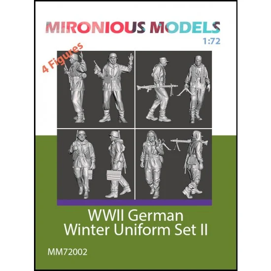 Mironious MM72002 1/72 WWII German Winter Uniform Set II (4 figures) - Model Figures