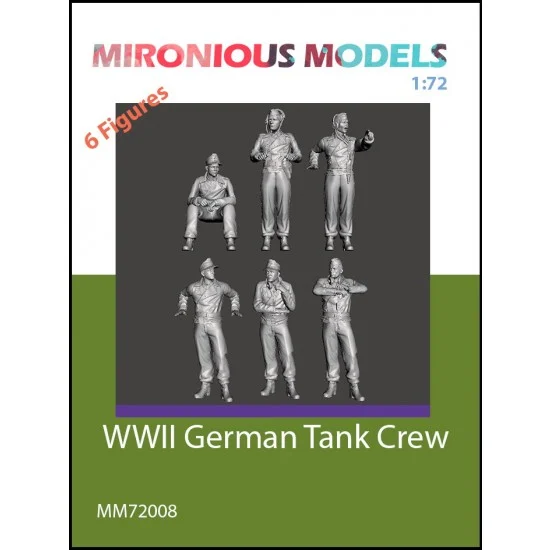 Mironious MM72008 1/72 WWII German Tank Crew (6 figures) - Model Figures