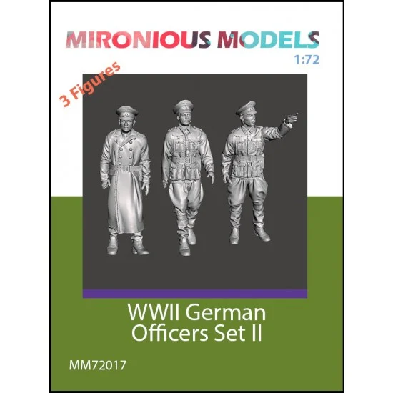 Mironious MM72017 1/72 WWII German Officers Set II (3 figures) - Model Figures