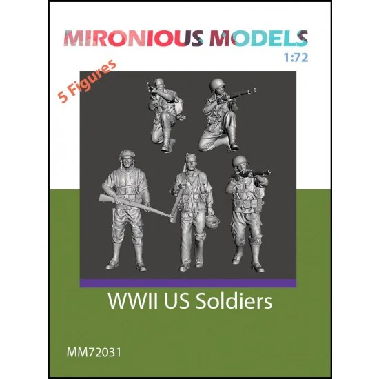 Mironious MM72031 1/72 WWII US Soldiers (5 figures) - Model Figures