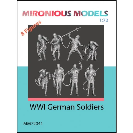 Mironious MM72041 1/72 WWI German Soldiers (8 figures) - Model Figures