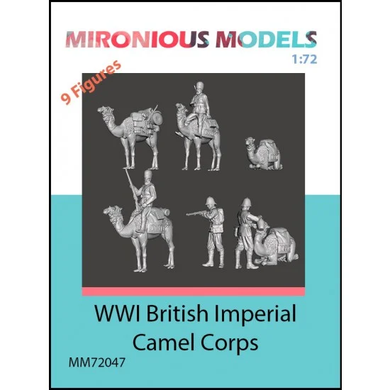 Mironious MM72047 1/72 WWI British Imperial Camel Corps (9 figures) - Model Figures