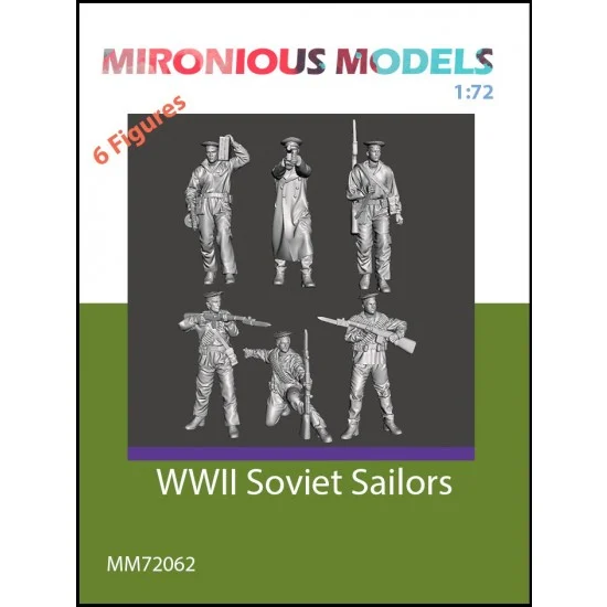 Mironious MM72062 1/72 WWII Soviet Sailors (6 figures) - Model Figures