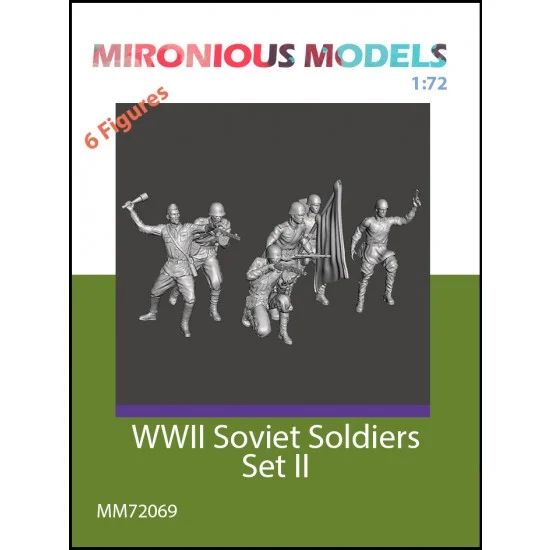 Mironious MM72069 1/72 WWII Soviet Soldiers II Set - Model Figures