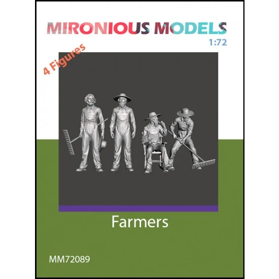 Mironious MM72089 1/72 Farmers (4 figures) - Model Figures