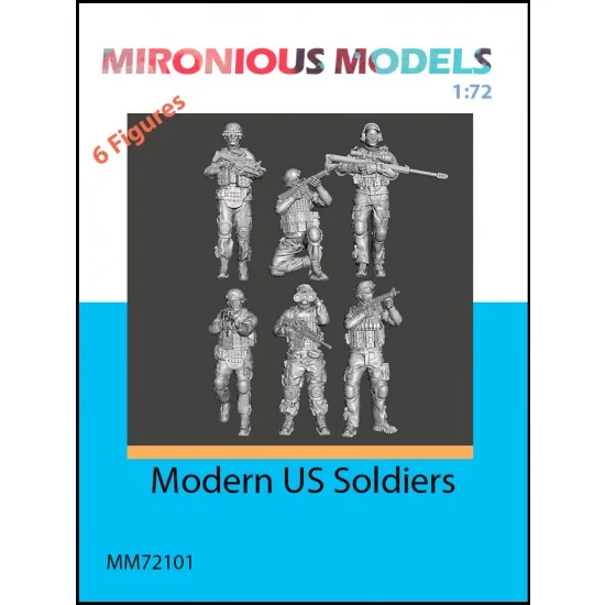 Mironious MM72101 1/72 Modern US Soldiers (6 figures) - Model Figures