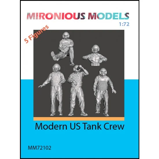 Mironious MM72102 1/72 Modern US Tank Crew (5 figures) - Model Figures