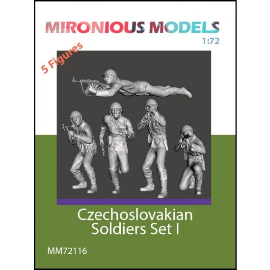 Mironious MM72116 1/72 Czechslovakian Soldiers Set I (5 figures) - Model Figures