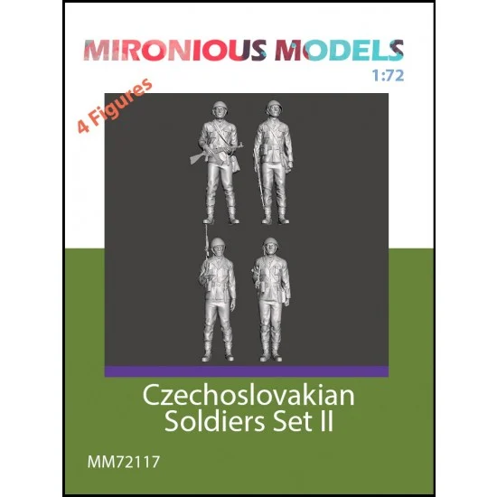 Mironious MM72117 1/72 Czechslovakian Soldiers Set II (4 figures) - Model Figures