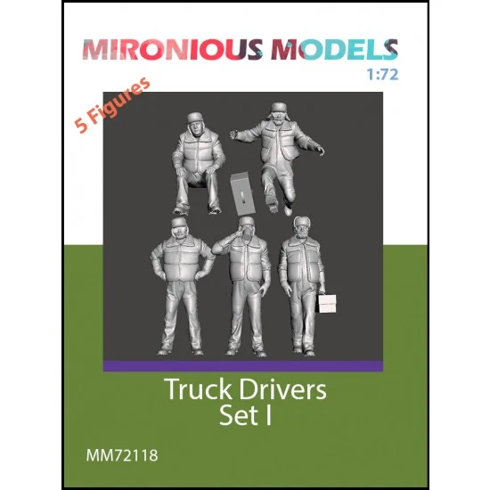 Mironious MM72118 1/72 Truck Drivers Set I (5 figures) - Model Figures
