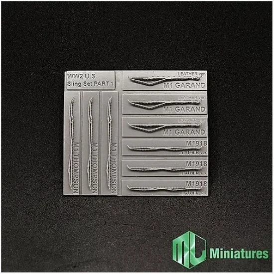 MJ Miniatures EZ35003 1/35 WWII US Weapon Sling Set Part.1 - Military Vehicles & Tanks