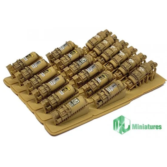 MJ Miniatures EZ35029 1/35 German Army Fire Extinguisher Set - Scenics & Diorama