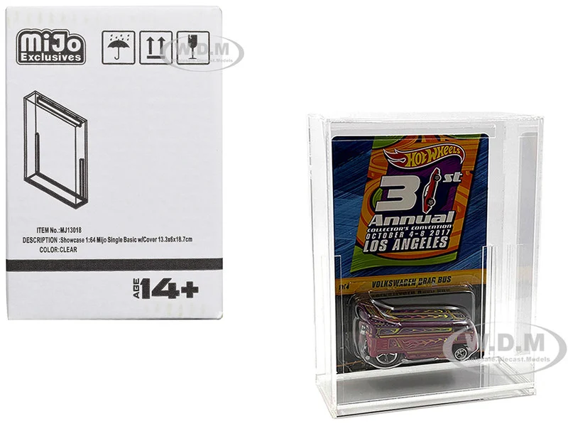 Showcase Basic Single Display Case "Mijo Exclusives" for 1/64 Scale Models - Accessories