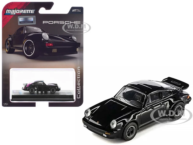 1975 Porsche 930 Turbo Black "Collection" Series 1/64 Diecast Model Car by Majorette - Porsche Models