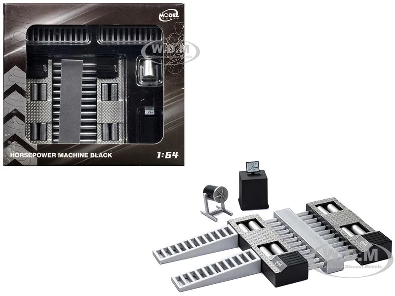 Horsepower Machine Black 1/64 Diecast Model by Model Model - Accessories
