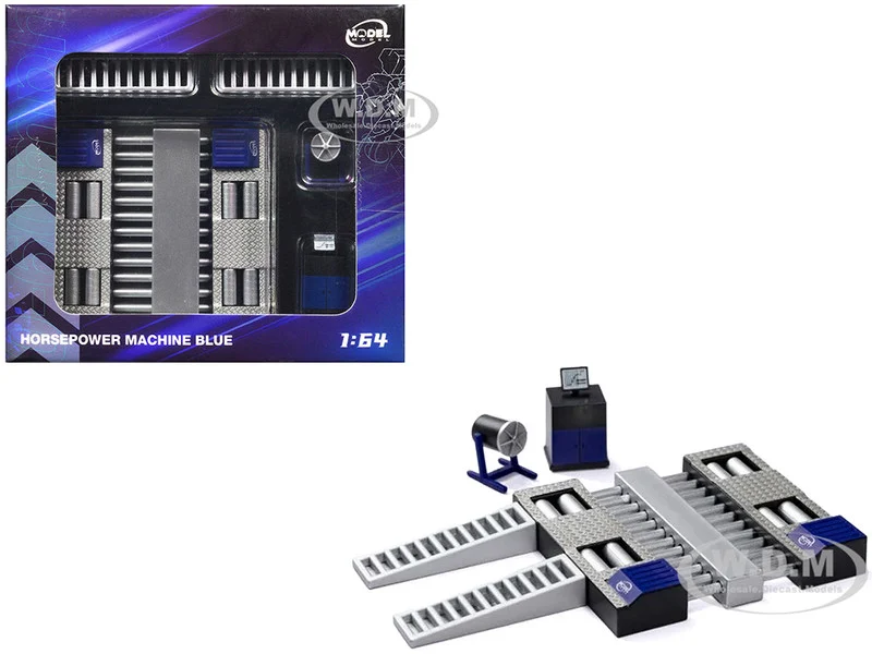Horsepower Machine Blue 1/64 Diecast Model by Model Model - Accessories