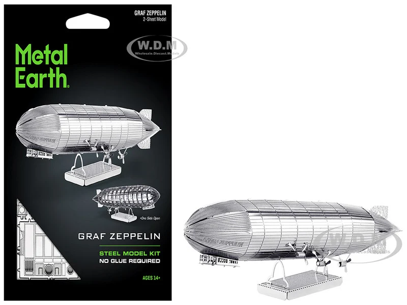 Model Kit Graf Zeppelin Airship (Moderate Difficulty) Steel Model by Metal Earth - Model Kits (To Built)
