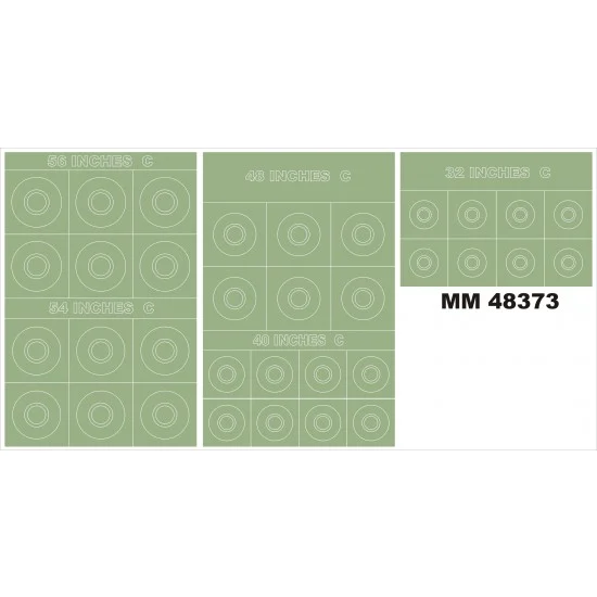 Montex MM48373 1/48 RAF Roundels Type C Paint Mask - Model Planes