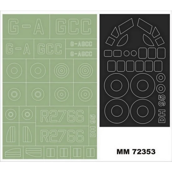 Montex MM72353 1/72 de Havilland DH.95 Flamingo Masking for Valom kits #72147 - Model Planes