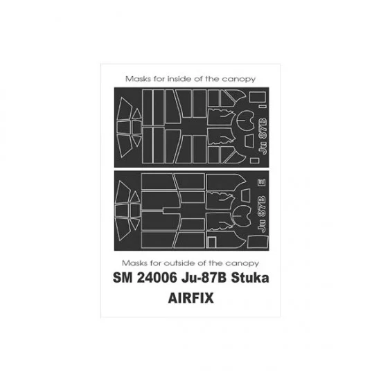 Montex SM24006 1/24 Junkers Ju-87B Paint Mask for Airfix kit (outside-inside)