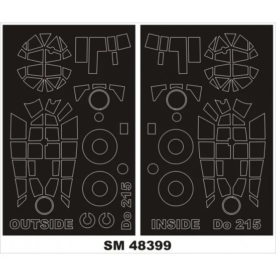 Montex SM48399 1/48 Dornier Do 215B-4 Paint Mask for ICM kit (outside, inside)