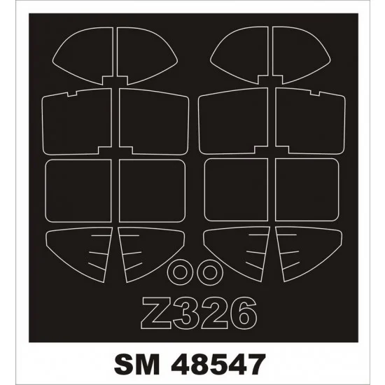 Montex SM48547 1/48 Zlin Z 326 Masking for Eduard kits (outside, inside) - Model Planes