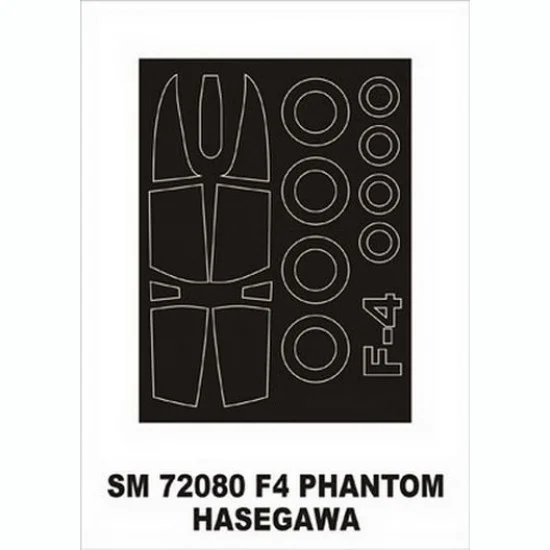 Montex SM72080 1/72 McDonnell Douglas F-4 Phantom II Paint Mask for Hasegawa kit (outside)