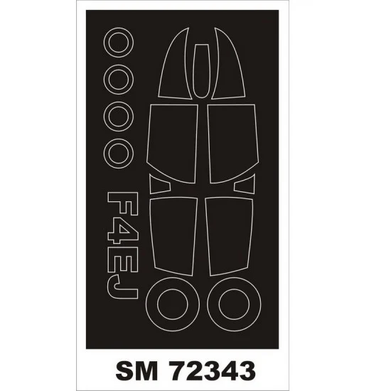 Montex SM72343 1/72 McDonnell Douglas F-4EJ Phantom II Paint Masking for Fine Molds kits (outside)
