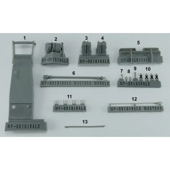 MP Originals Masters Models 48008 1/48 GMC CCKW 2.5t 6x6 Bumper Additional Canisters, Winch for Tamiya kits - Military Vehicles & Tanks