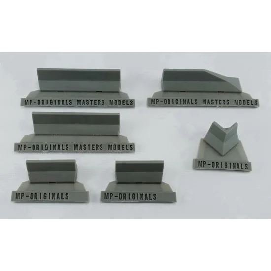 MP Originals Masters Models A48015 1/48 Beton Barriers (high 50cm) - Scenics & Diorama