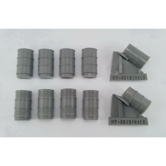 MP Originals Masters Models A48017 1/48 Barrels (drums) of Sands (10pcs) - Scenics & Diorama
