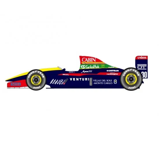 Monopost MP018 1/20 Venturi LC92 Monaco GP 1992 F1 Racing Car [Multi Material Kit] - Model Cars