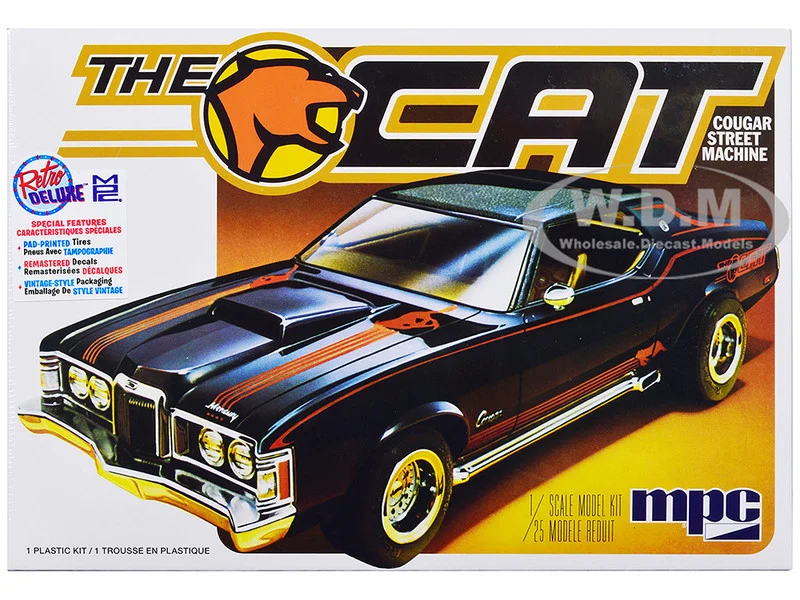 Skill 2 Model Kit 1973 Mercury Cougar "The Cat" 1/25 Scale Model by MPC - Mercury Models