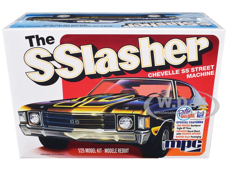 Skill 2 Model Kit Chevrolet Chevelle SS Street Machine "The SSlasher" 1/25 Scale Model by MPC - Chevrolet Models