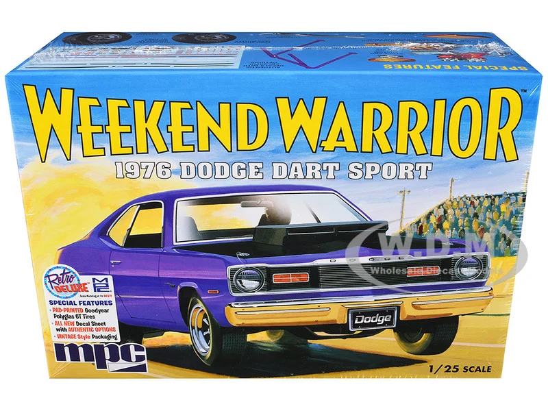 Skill 2 Model Kit 1976 Dodge Dart Sport "Weekend Warrior" 1/25 Scale Model by MPC - Dodge Models