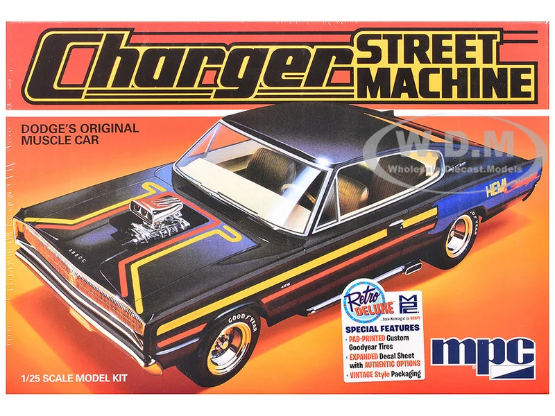 Skill 2 Model Kit 1967 Dodge Charger Street Machine 1/25 Scale Model by MPC - Dodge Models