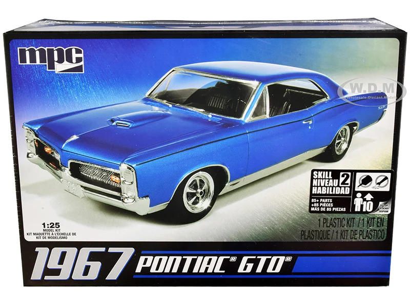 Skill 2 Model Kit 1967 Pontiac GTO 1/25 Scale Model by MPC - Pontiac Models