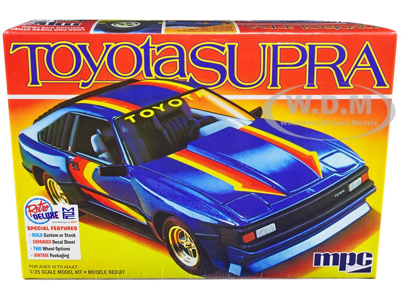 Skill 2 Model Kit 1983 Toyota Celica Supra 1/25 Scale Model Car by MPC - Toyota Models