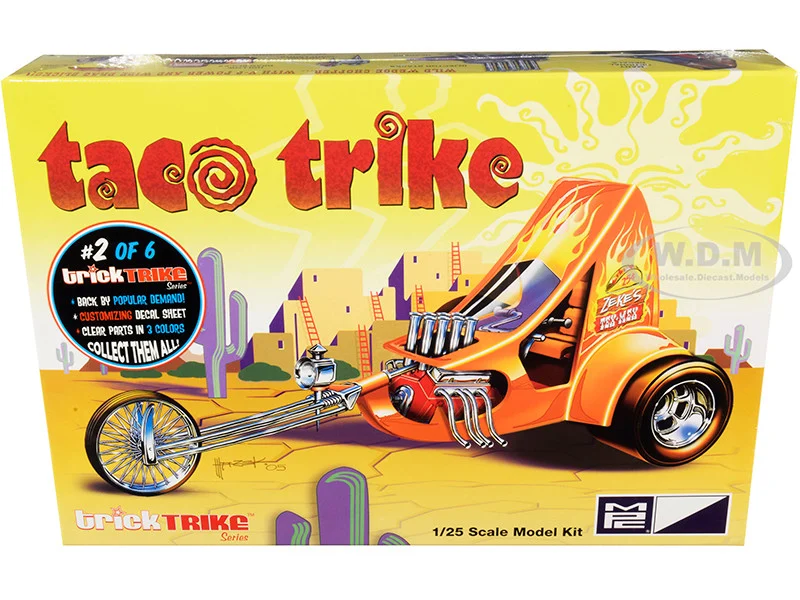 Skill 2 Model Kit Taco Trike "Trick Trikes" Series 1/25 Scale Model by MPC - Model Kits (To Built)