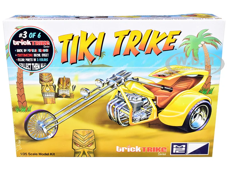 Skill 2 Model Kit Tiki Trike "Trick Trikes" Series 1/25 Scale Model by MPC - Model Kits (To Built)
