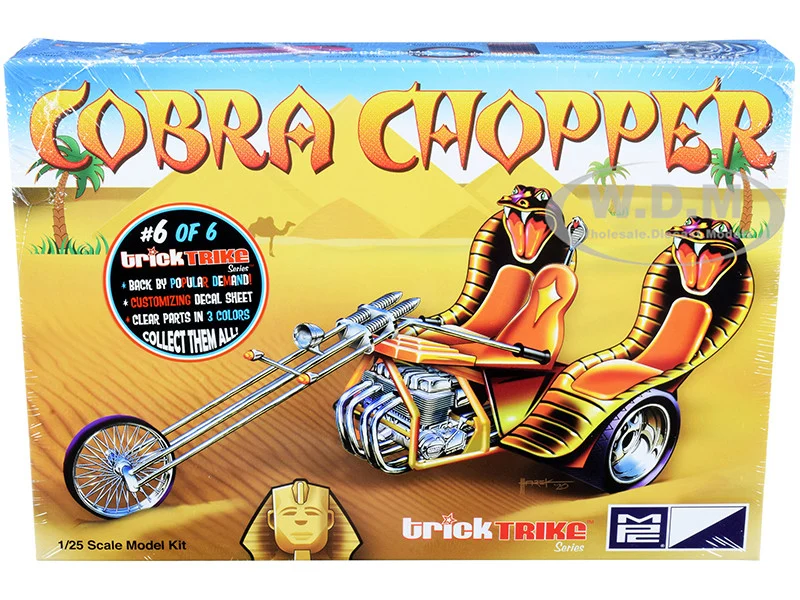 Skill 2 Model Kit Cobra Chopper "Trick Trikes" Series 1/25 Scale Model by MPC - Model Kits (To Built)