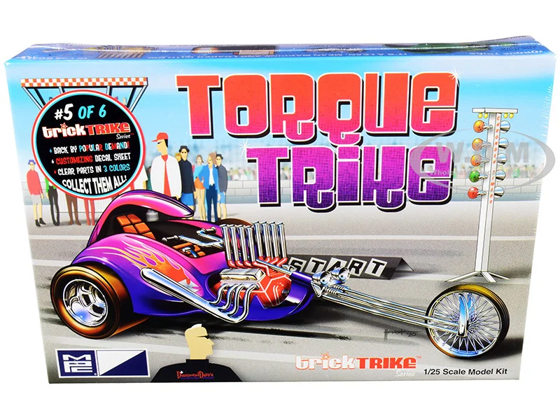 Skill 2 Model Kit Torque Trike "Trick Trikes" Series 1/25 Scale Model by MPC - Model Kits (To Built)