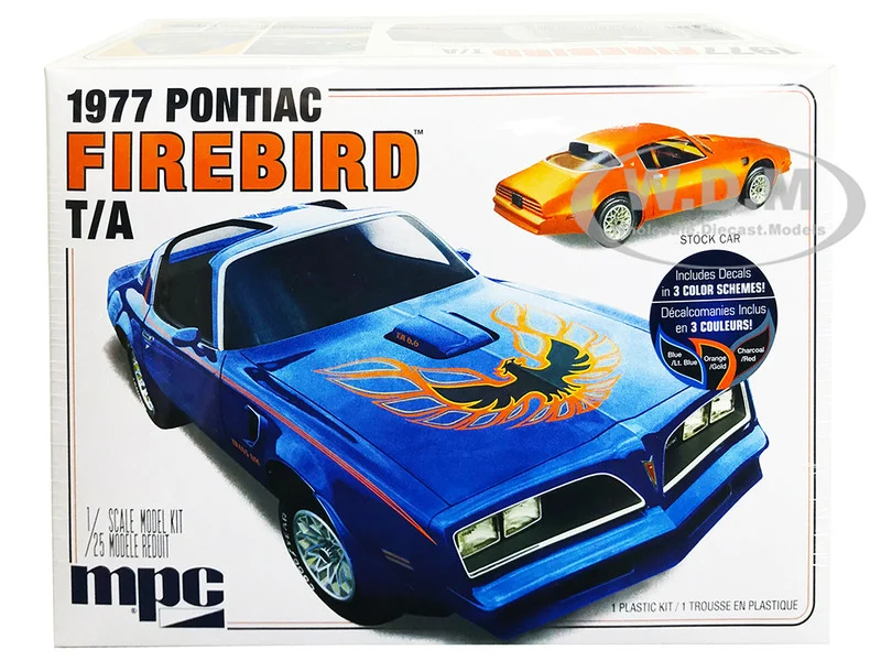 Skill 2 Model Kit 1977 Pontiac Firebird T/A Trans Am 1/25 Scale Model by MPC - Pontiac Models