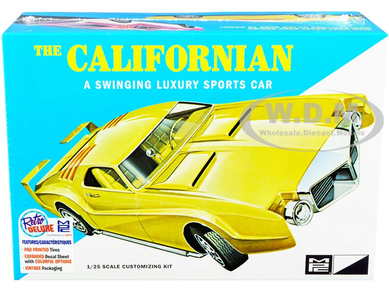 Skill 2 Model Kit 1968 Oldsmobile Toronado Custom "The Californian" 1/25 Scale Model by MPC - Oldsmobile Models